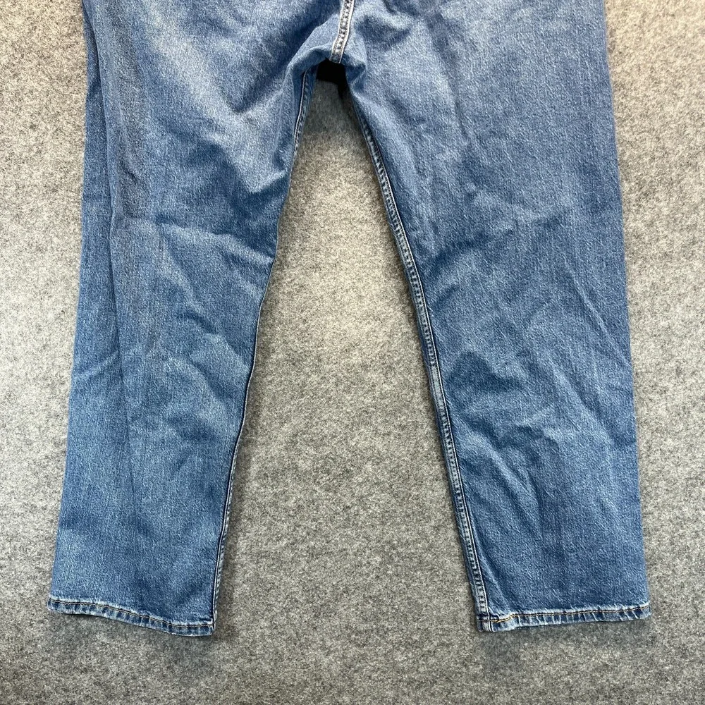 Levis Jeans Men's‎ 38x30 505 Regular Fit Straight Leg Light Wash Denim Pants